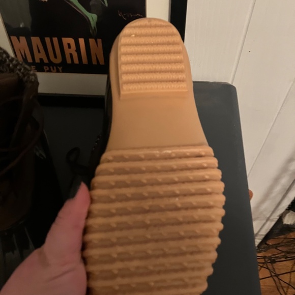 Sporto Diana Duck Boots 8.5 EUC Black and Brown - Picture 3 of 4